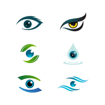 Branding Identity Corporate Eye Care vector icon designのイラスト素材