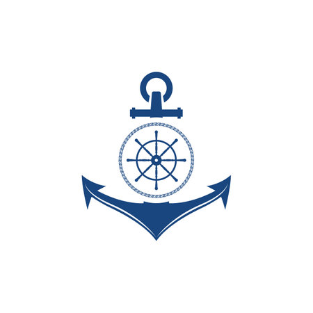 Anchor icon  Template vector illustrationのイラスト素材