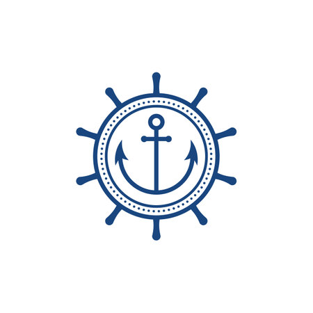 Anchor icon  Template vector illustrationのイラスト素材
