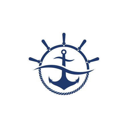 Anchor icon  Template vector illustrationのイラスト素材