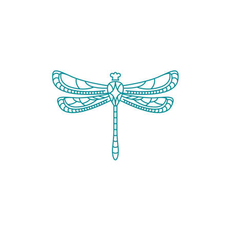 Dragonfly illustration icon design template vectorのイラスト素材