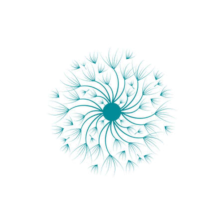 Dandelion vector icon design templateのイラスト素材