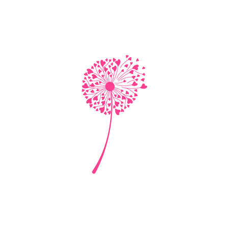 Dandelion vector icon design templateのイラスト素材