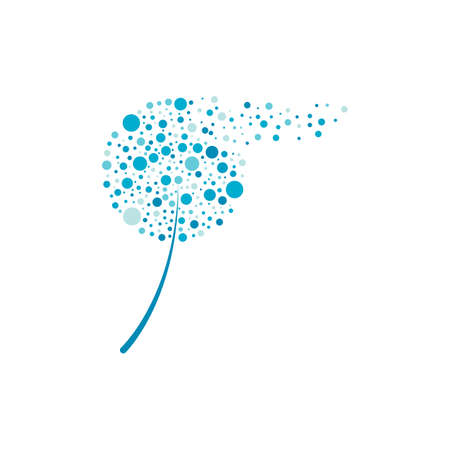 Dandelion vector icon design templateのイラスト素材