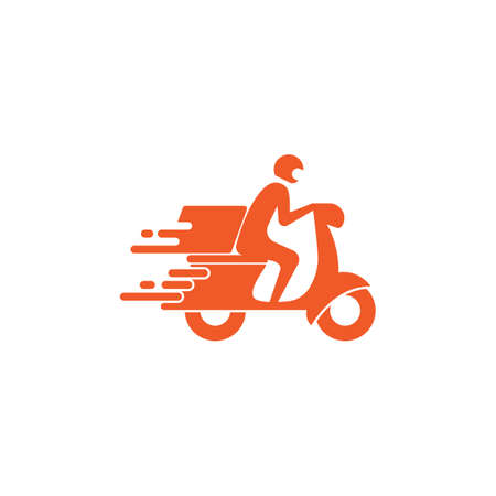 Fast shipping delivery truck flat vector iconのイラスト素材