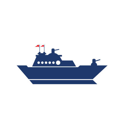 Cruise ship Template vector icon illustration designのイラスト素材