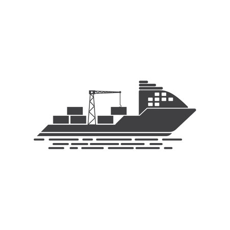 Cruise ship Template vector icon illustration designのイラスト素材