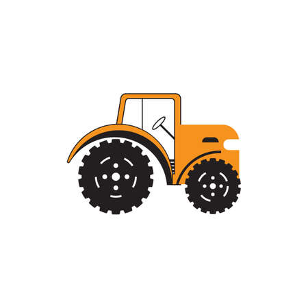 Tractor Vector icon design illustration Templateのイラスト素材
