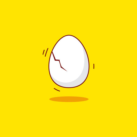 Yummy Egg Vector icon design illustration Template