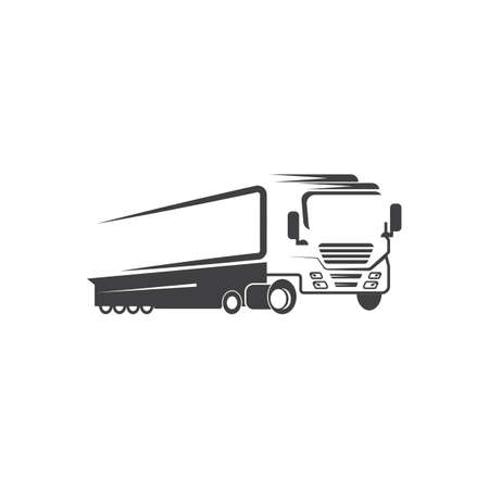 Truck Vector icon design illustration Templateのイラスト素材