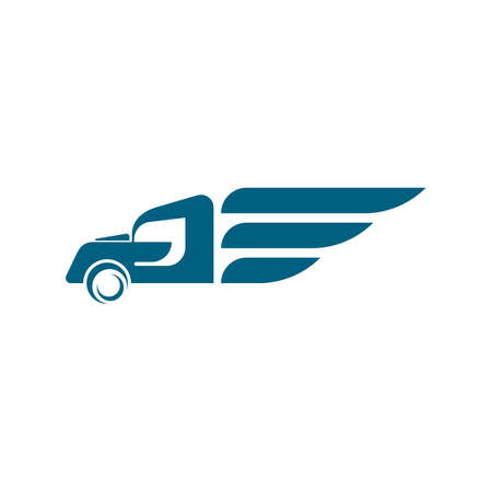 Truck Vector icon design illustration Templateのイラスト素材