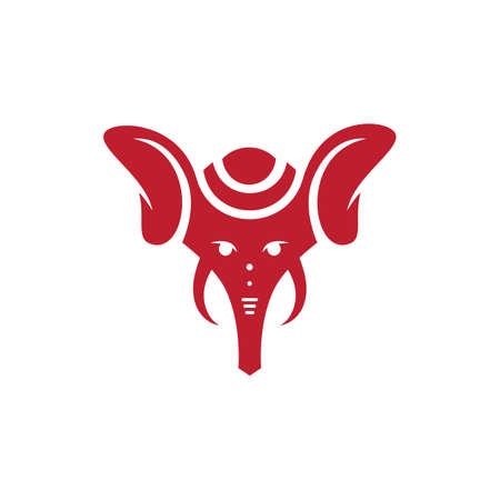 Ganesha Vector icon design illustration Templateのイラスト素材