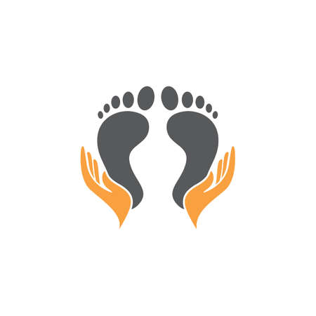 Foot Care Logo Template vector icon illustration designのイラスト素材
