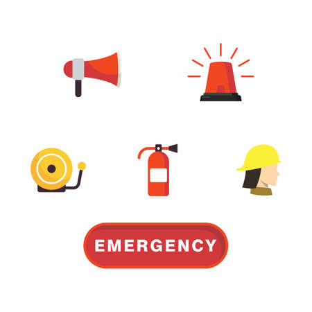 911 Emergency Vector icon design illustration Templateのイラスト素材