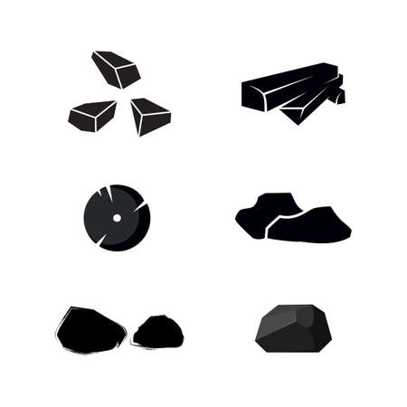 charcoal Vector icon design illustration Templateのイラスト素材