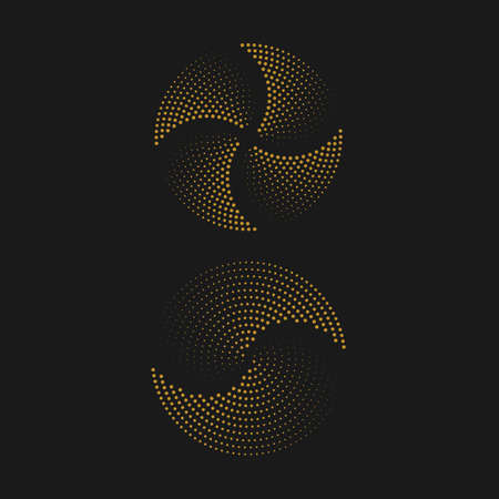 halftone circle dots vector illustration designのイラスト素材