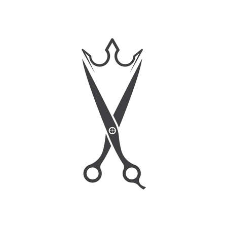 barber shop Vector icon design illustration Templateのイラスト素材