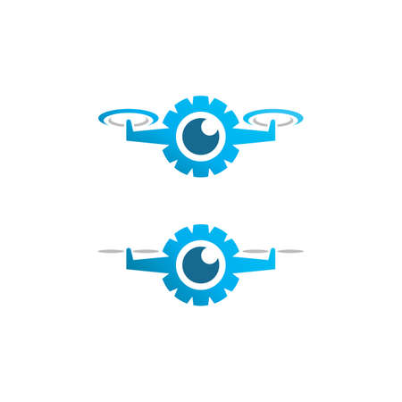 Drone vector icon design illustration templateのイラスト素材