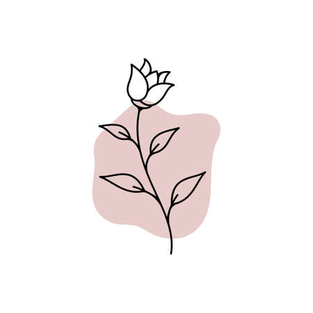 Beauty florist vector icon design templateのイラスト素材