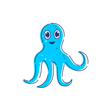 octopus vector icon illustration design templateのイラスト素材