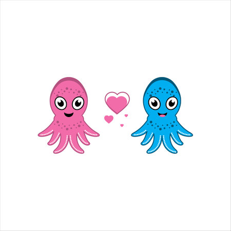 octopus vector icon illustration design templateのイラスト素材