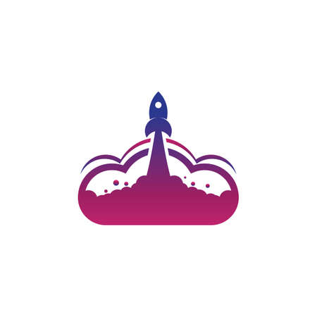 Rocket Vector icon design illustration Templateのイラスト素材