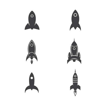 Rocket Vector icon design illustration Templateのイラスト素材