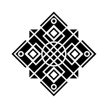 Dayak Etnik Illustration design templateのイラスト素材