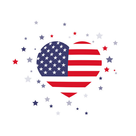 American vector icon illustration design templateのイラスト素材