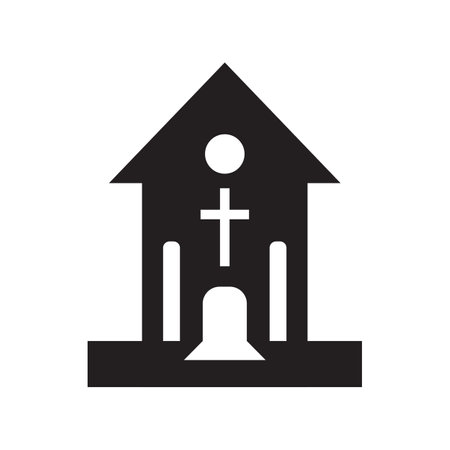 Tomb icon Template vector illustration designのイラスト素材