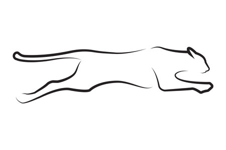Puma Logo design vector illustration design templateのイラスト素材