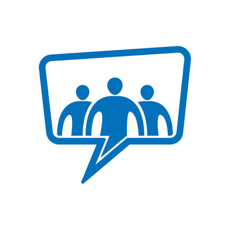 Community, network and social icon design templateのイラスト素材