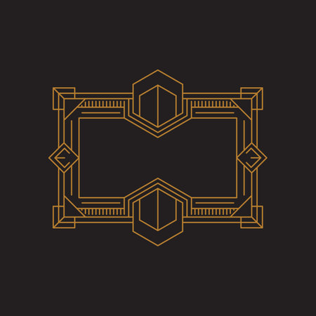 ArtDeco vector illustration design templateのイラスト素材
