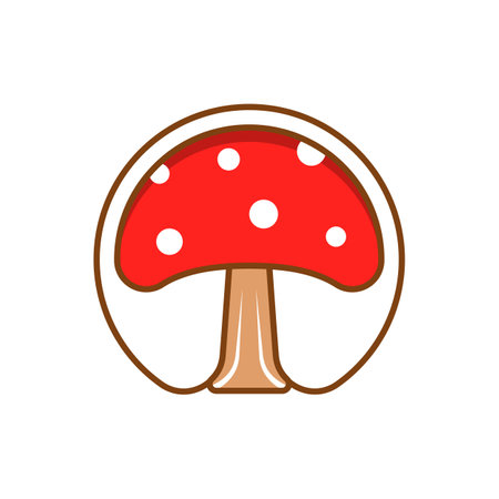 Mushroom icon vector illustration design templateのイラスト素材