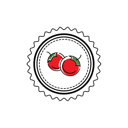 Tomato icon vector illustration design templateのイラスト素材