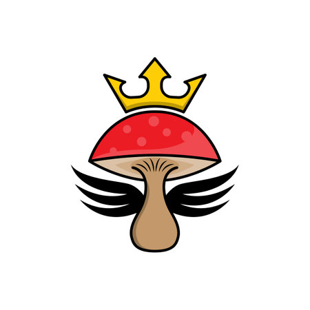Mushroom icon vector illustration design templateのイラスト素材