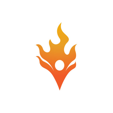 Fire flame vector illustration design templateのイラスト素材