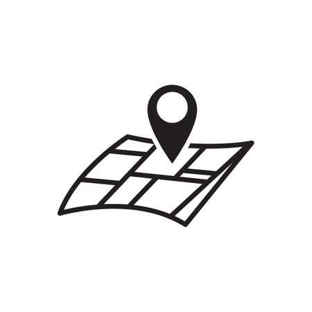 Location point vector icon design templateのイラスト素材