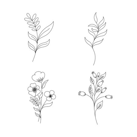 Beauty florist vector icon design templateのイラスト素材