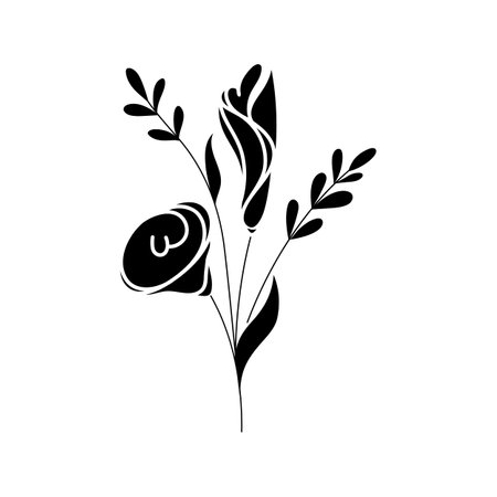 Beauty florist vector icon design templateのイラスト素材