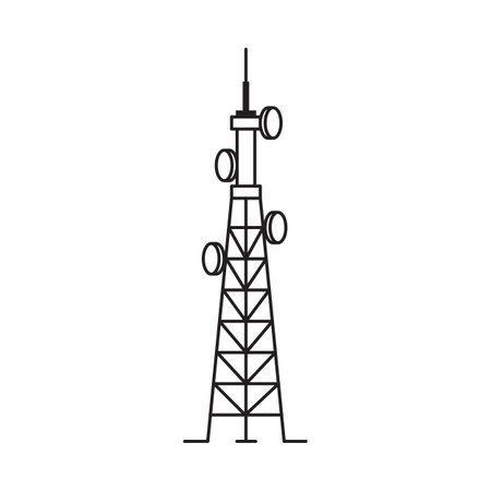 Tower icon vector illustration design templateのイラスト素材