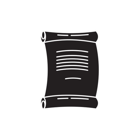 Old paper with line art  icon design templateのイラスト素材