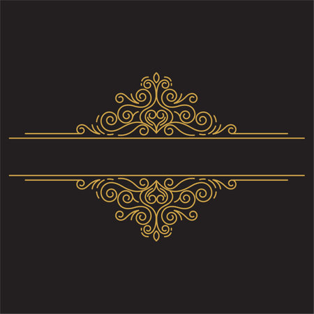Elegant luxury vintage gold floral frame on white backgroundのイラスト素材