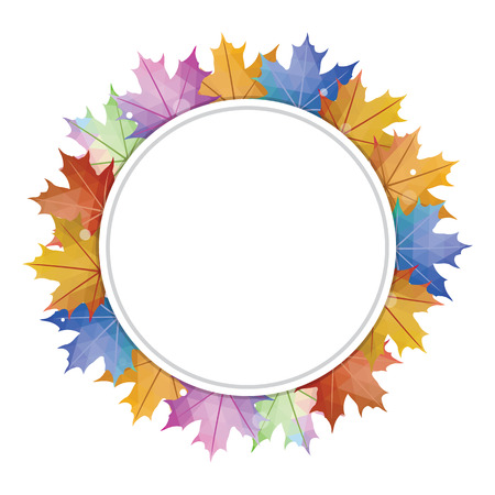 Abstract autumn composition business text in speech bubble, Illustrationのイラスト素材