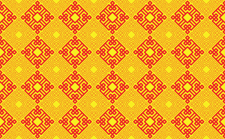 Chinese new year pattern background. Vector illustrationのイラスト素材