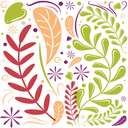 Hand drawn Floral pattern. Seamless vector texture. Elegant template for fashion prints. white backgroundのイラスト素材