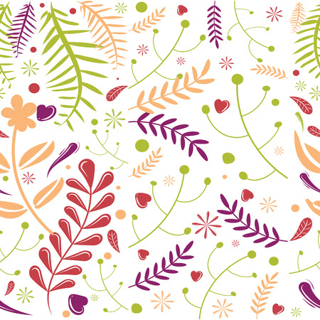 Hand drawn Floral pattern. Seamless vector texture. Elegant template for fashion prints. white backgroundのイラスト素材