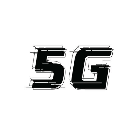 Vector graphic 5G logo sign design template with Speed font style. for event, promo, logo, banner,...