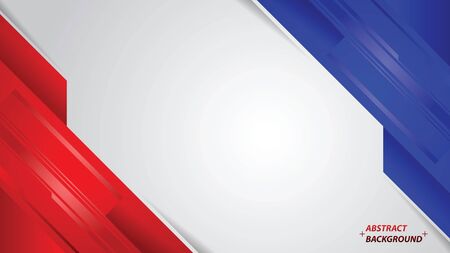 Abstract red blue and white modern design. corporate background. vector illustration.のイラスト素材