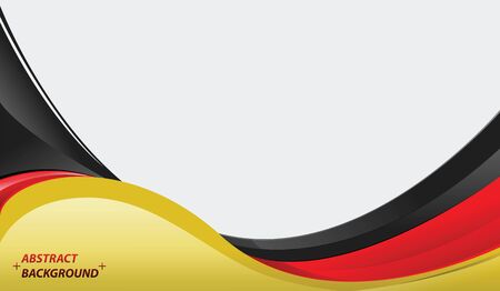 National Flag of Germany Background for Independence Day, Vector Illustration Banner Design.のイラスト素材